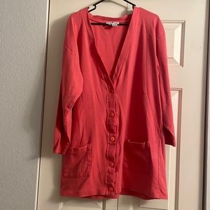 Womens Saks Fifth Avenue Button Down Sweater. Size 1X